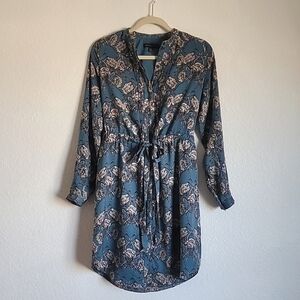 Banana Republic Silk button down short dress